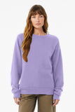 BELLA+CANVAS® Unisex Sponge Fleece Classic Crewneck Sweatshirt - Dark Lavender - 2XL