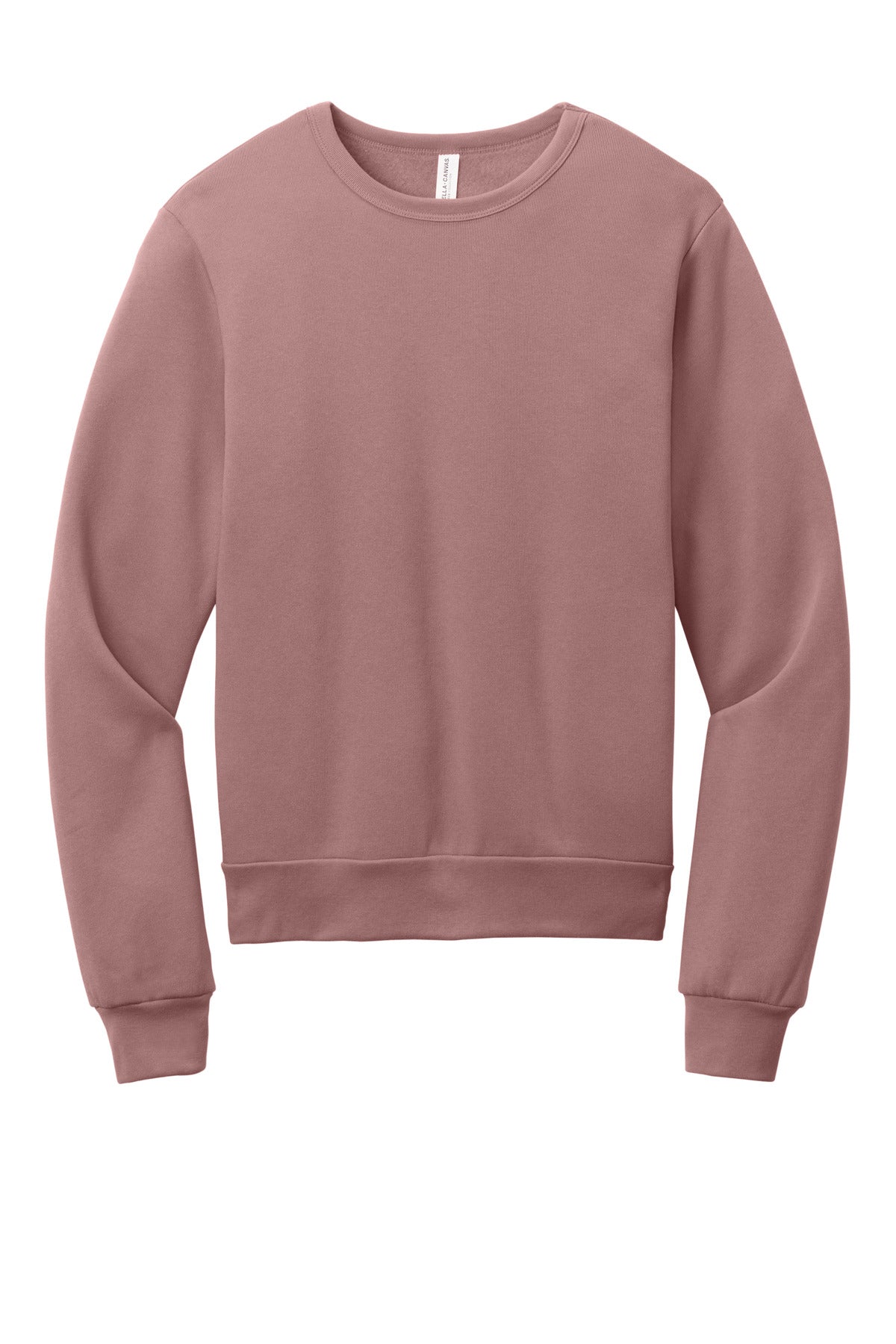 BELLA+CANVAS® Unisex Sponge Fleece Classic Crewneck Sweatshirt - Mauve - XS