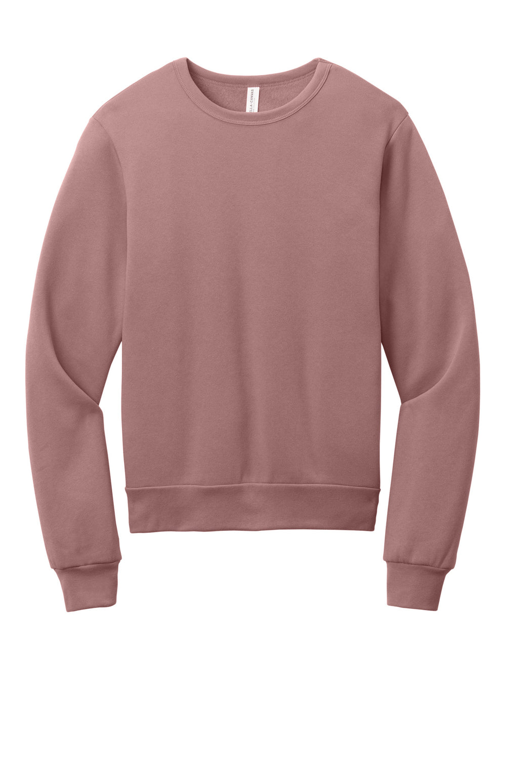 BELLA+CANVAS® Unisex Sponge Fleece Classic Crewneck Sweatshirt - Mauve - XS