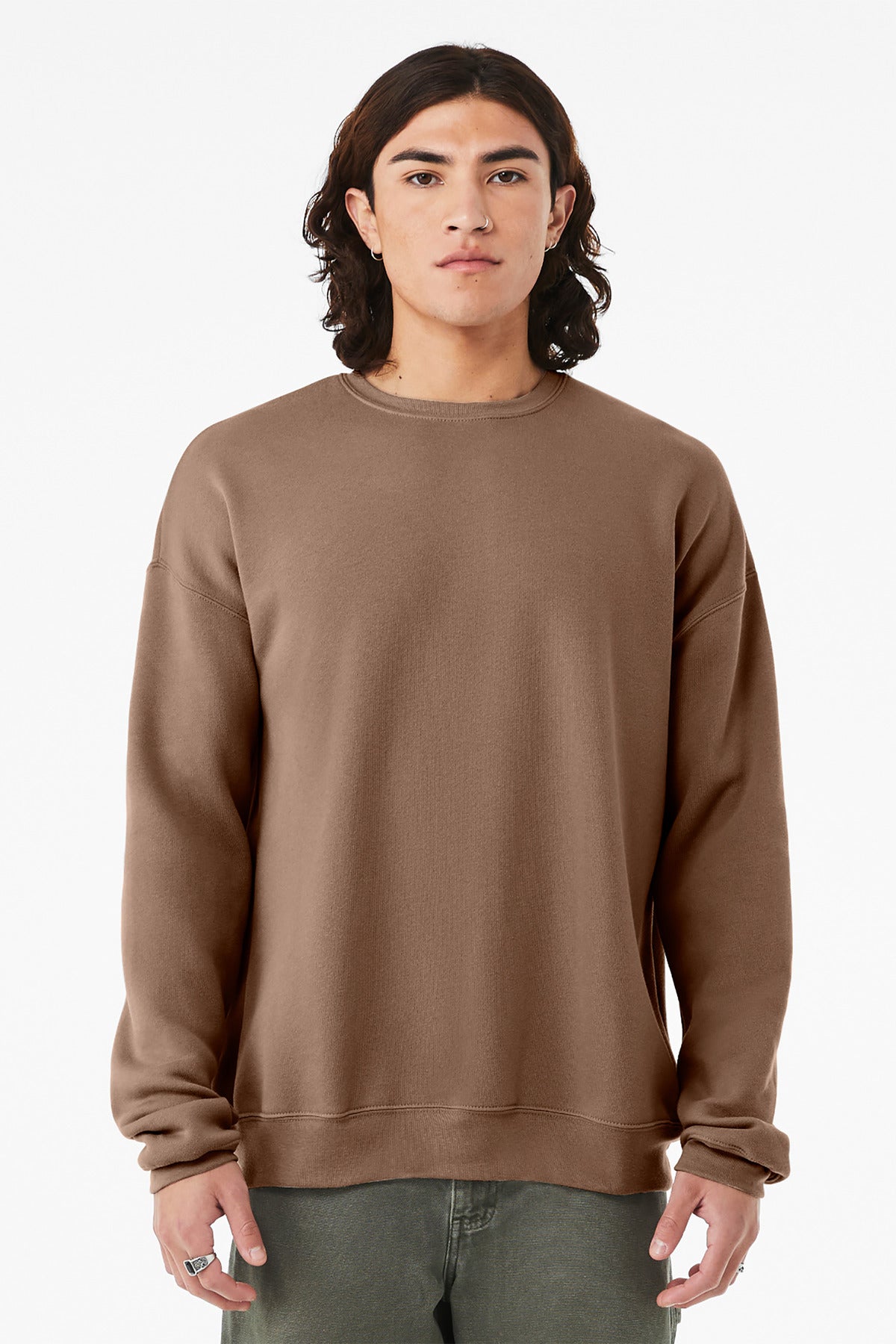 BELLA+CANVAS® Unisex Sponge Fleece Drop Shoulder Sweatshirt - Vintage Brown - 2XL