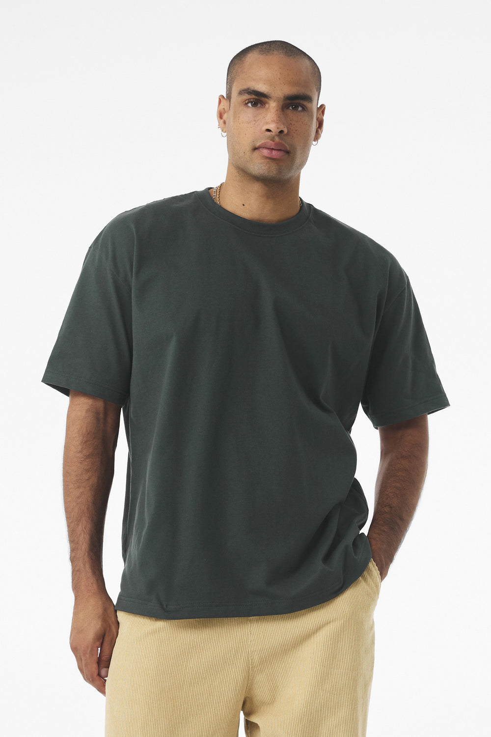 BELLA+CANVAS® Unisex 7.5-Ounce Heavyweight Tee - Hunter Green - XS