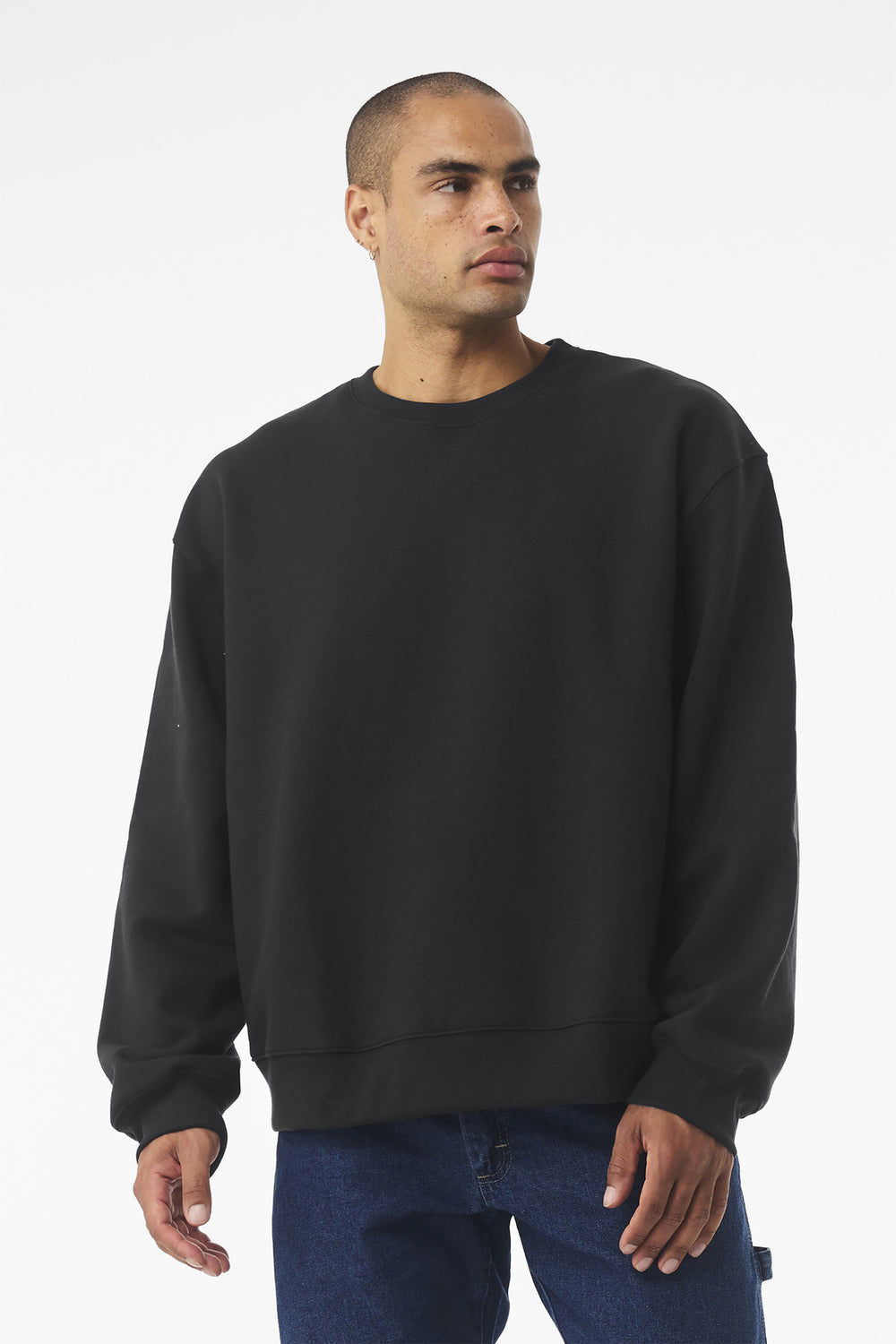 BELLA+CANVAS® Unisex 10-Ounce Heavyweight Crewneck Sweatshirt - Vintage Black - XS