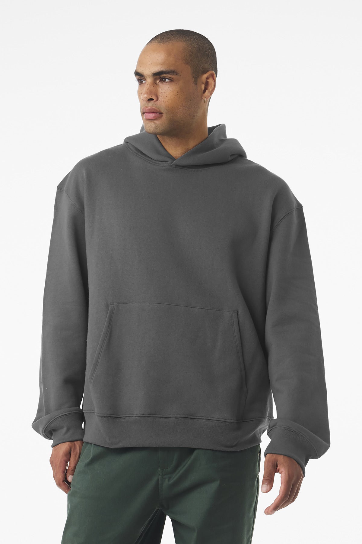 BELLA+CANVAS® Unisex 10-Ounce Heavyweight Pullover Hoodie - Asphalt - XS