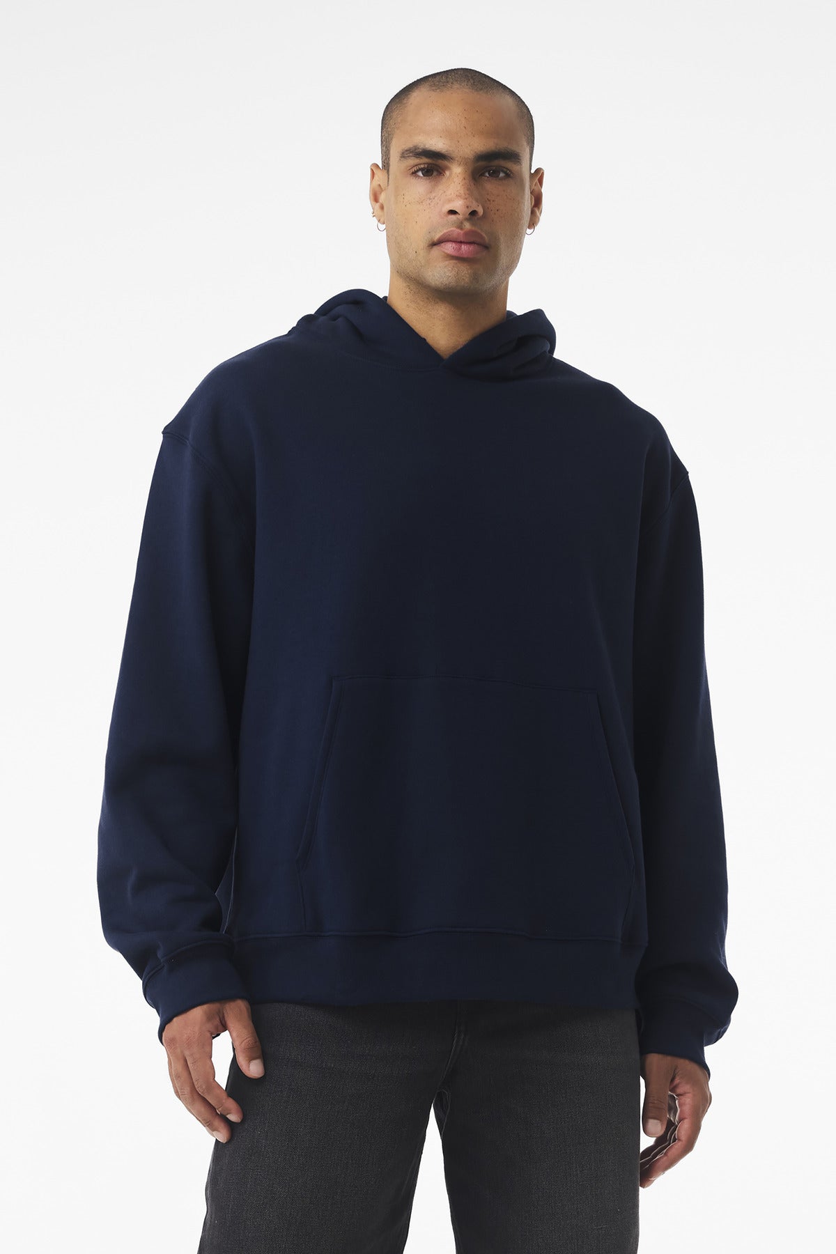 BELLA+CANVAS® Unisex 10-Ounce Heavyweight Pullover Hoodie - Navy - XS