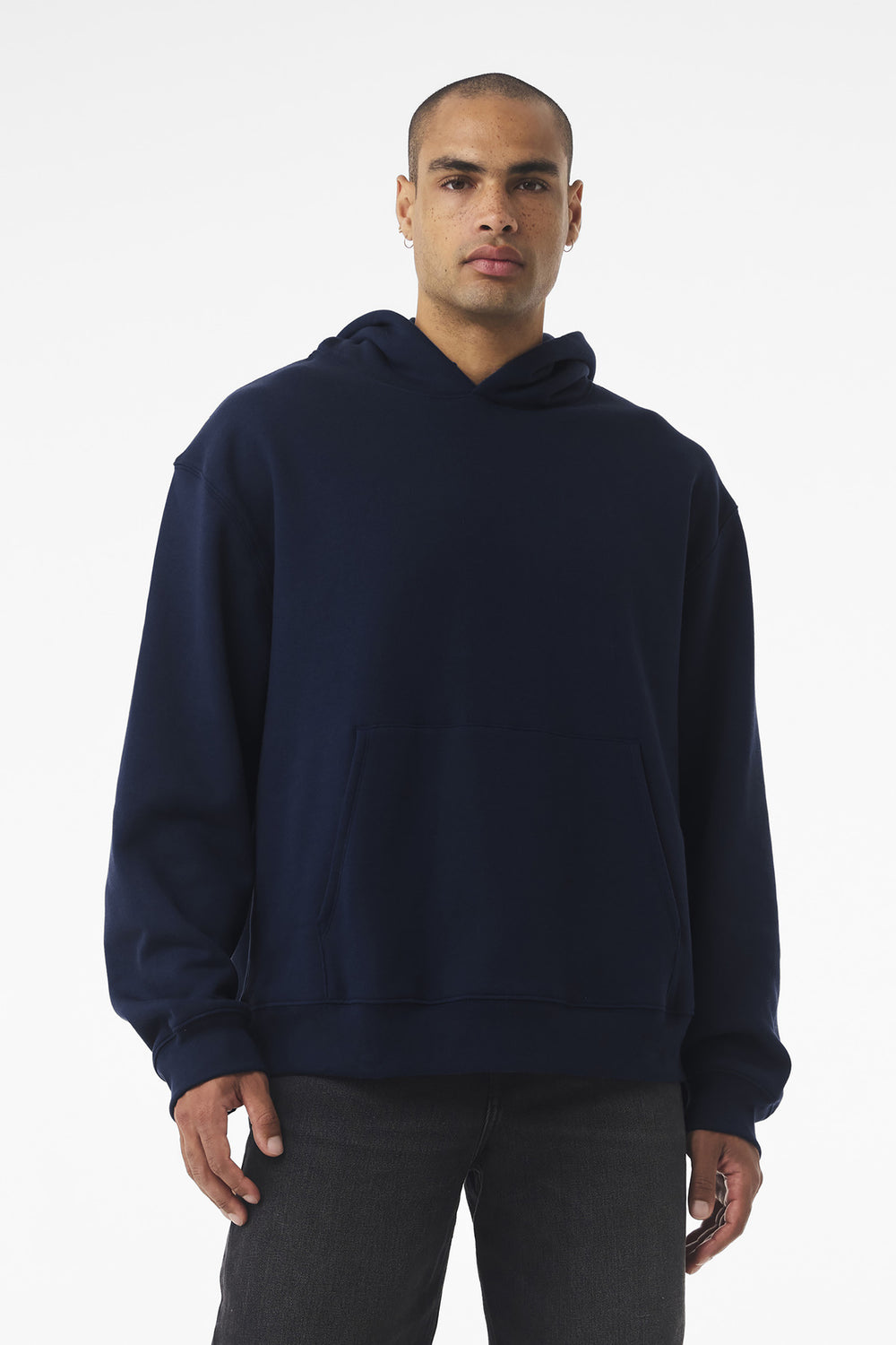 BELLA+CANVAS® Unisex 10-Ounce Heavyweight Pullover Hoodie - Navy - XS