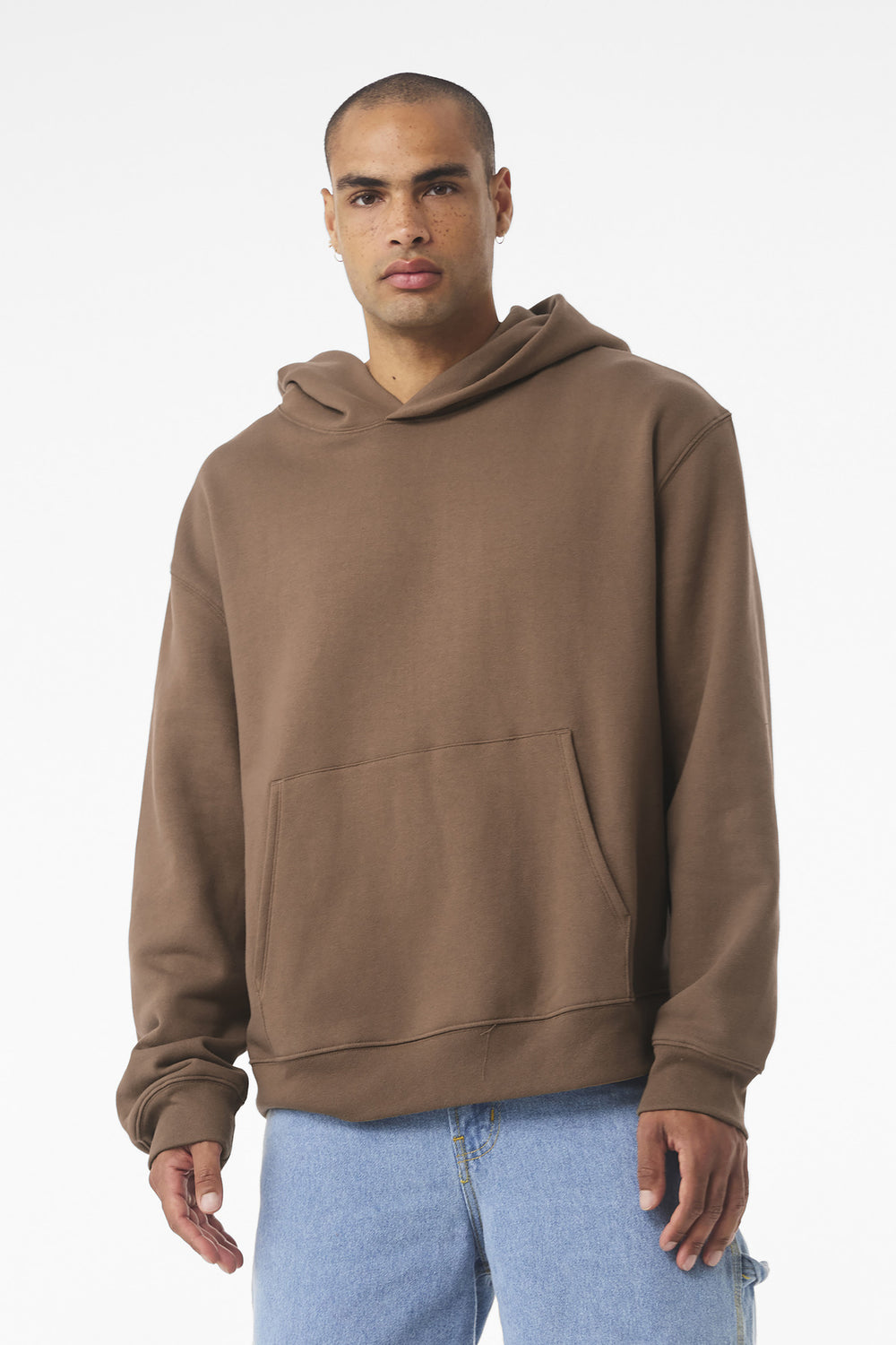 BELLA+CANVAS® Unisex 10-Ounce Heavyweight Pullover Hoodie - Vintage Brown - XS