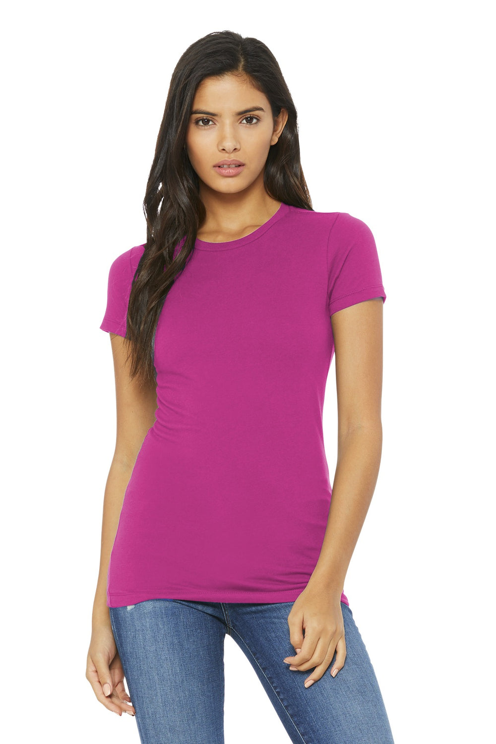 BELLA+CANVAS® Women’s Slim Fit Tee - Berry - S