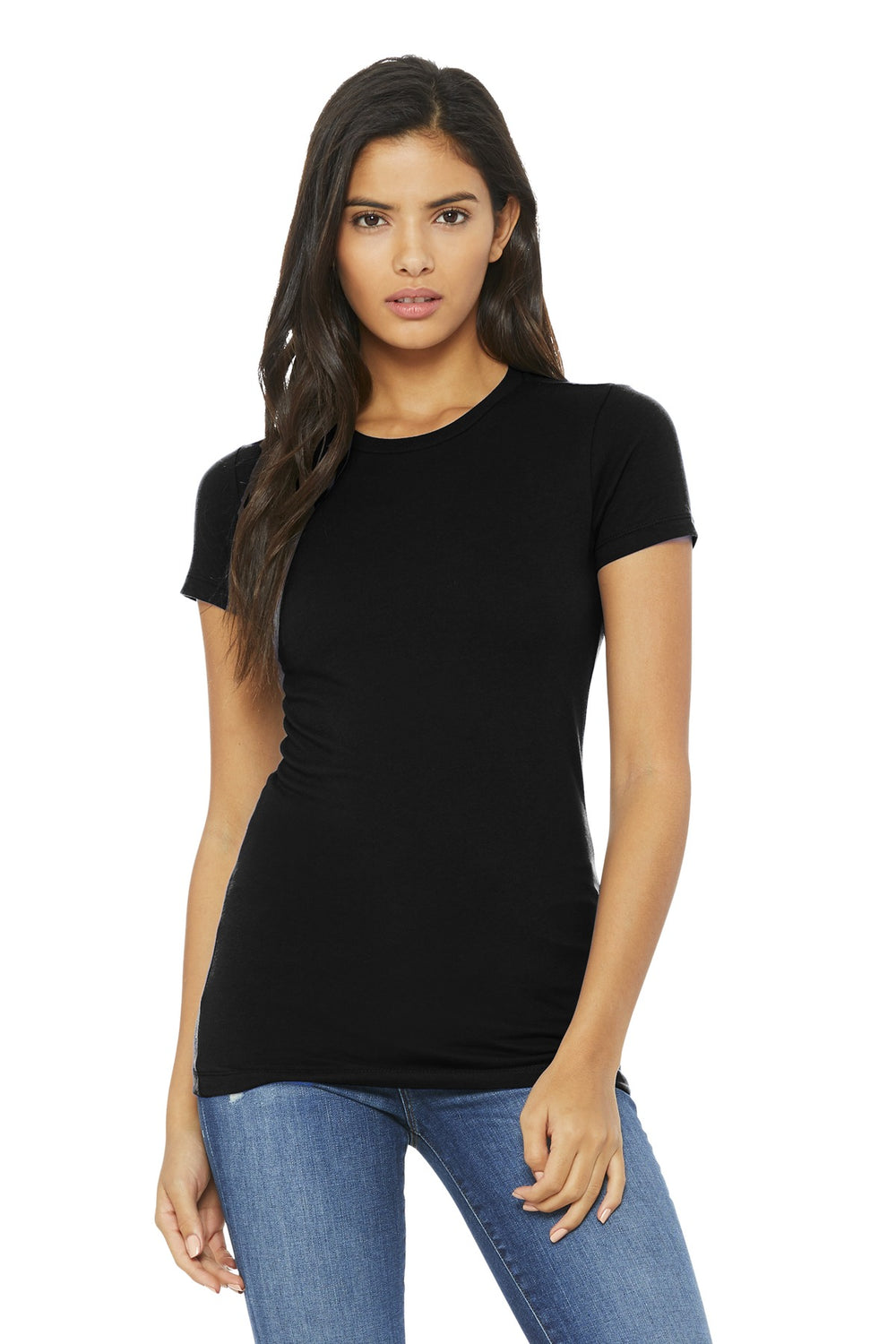 BELLA+CANVAS® Women’s Slim Fit Tee - Black - S