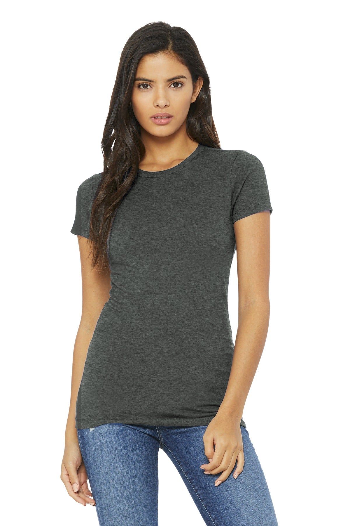 BELLA+CANVAS® Women’s Slim Fit Tee - Deep Heather - S