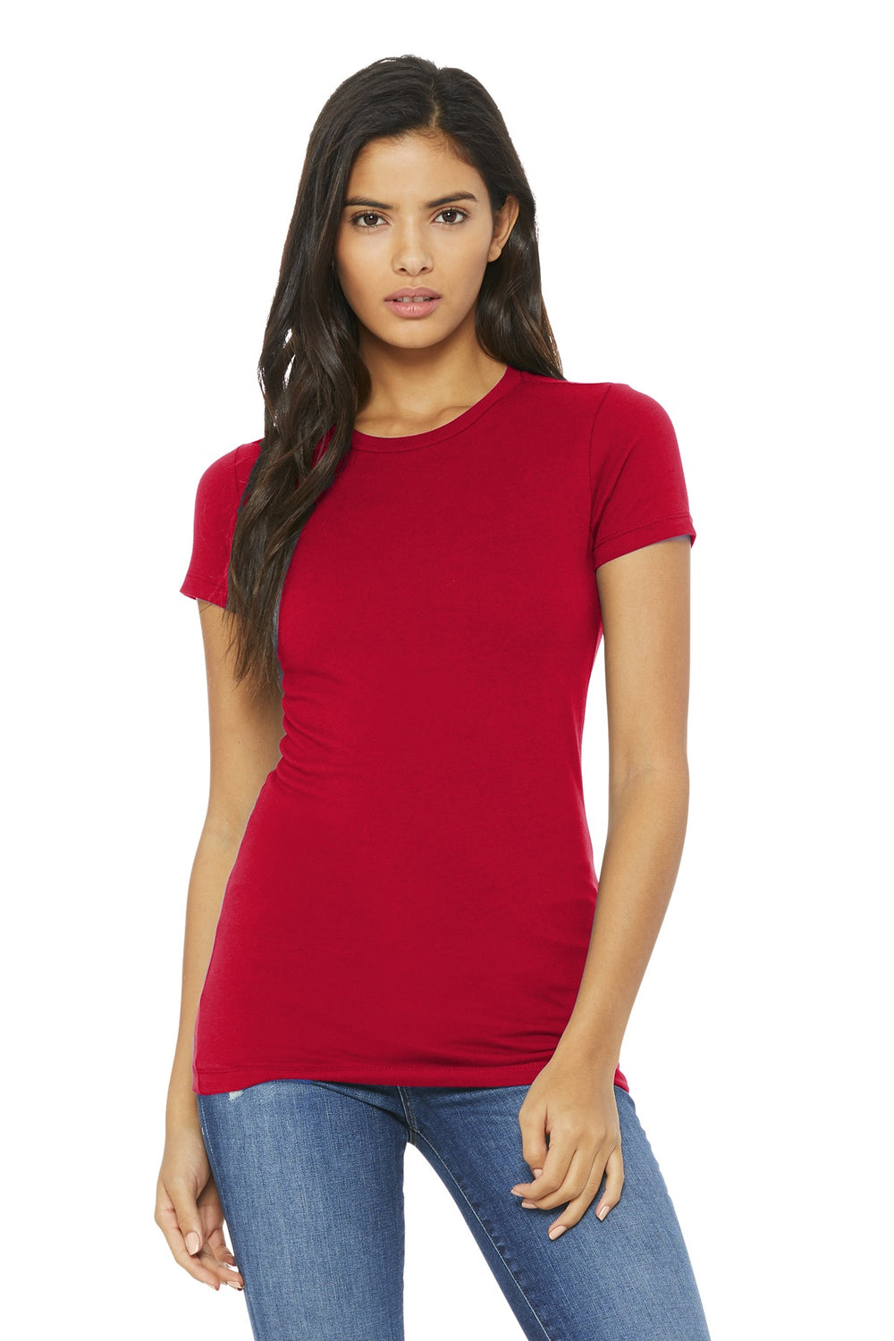 BELLA+CANVAS® Women’s Slim Fit Tee - Red - S