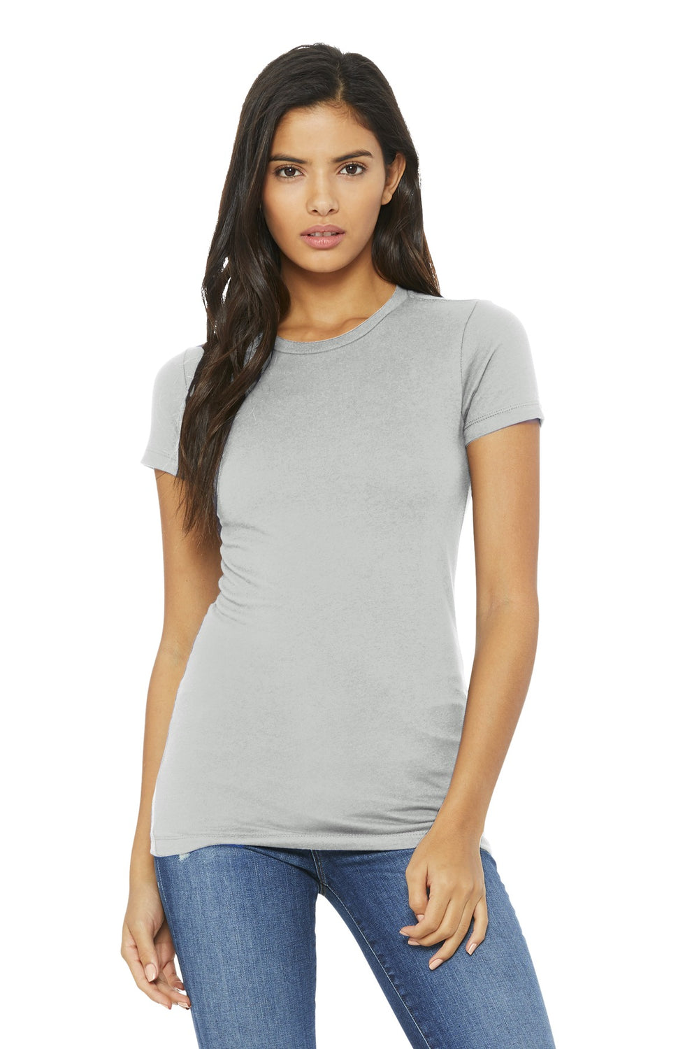 BELLA+CANVAS® Women’s Slim Fit Tee - Silver - S