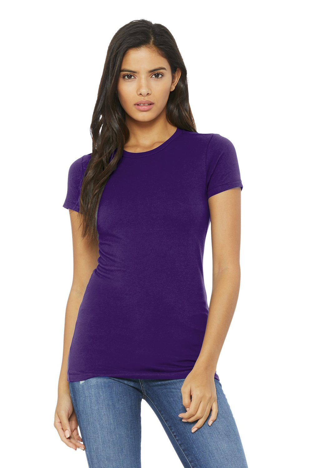 BELLA+CANVAS® Women’s Slim Fit Tee - Team Purple - S