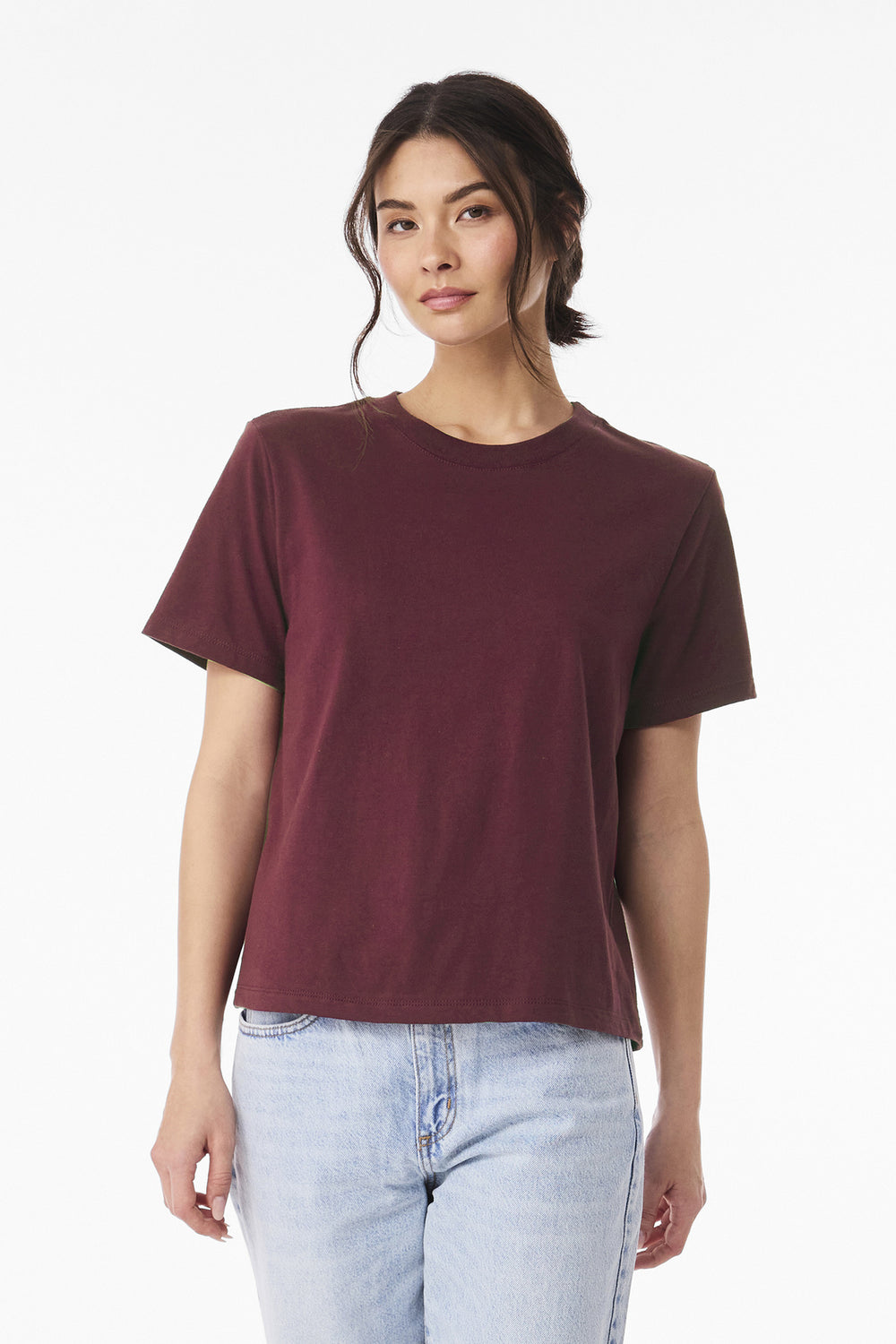 BELLA+CANVAS® Women’s 6-Ounce Heavyweight Tee - Maroon - S