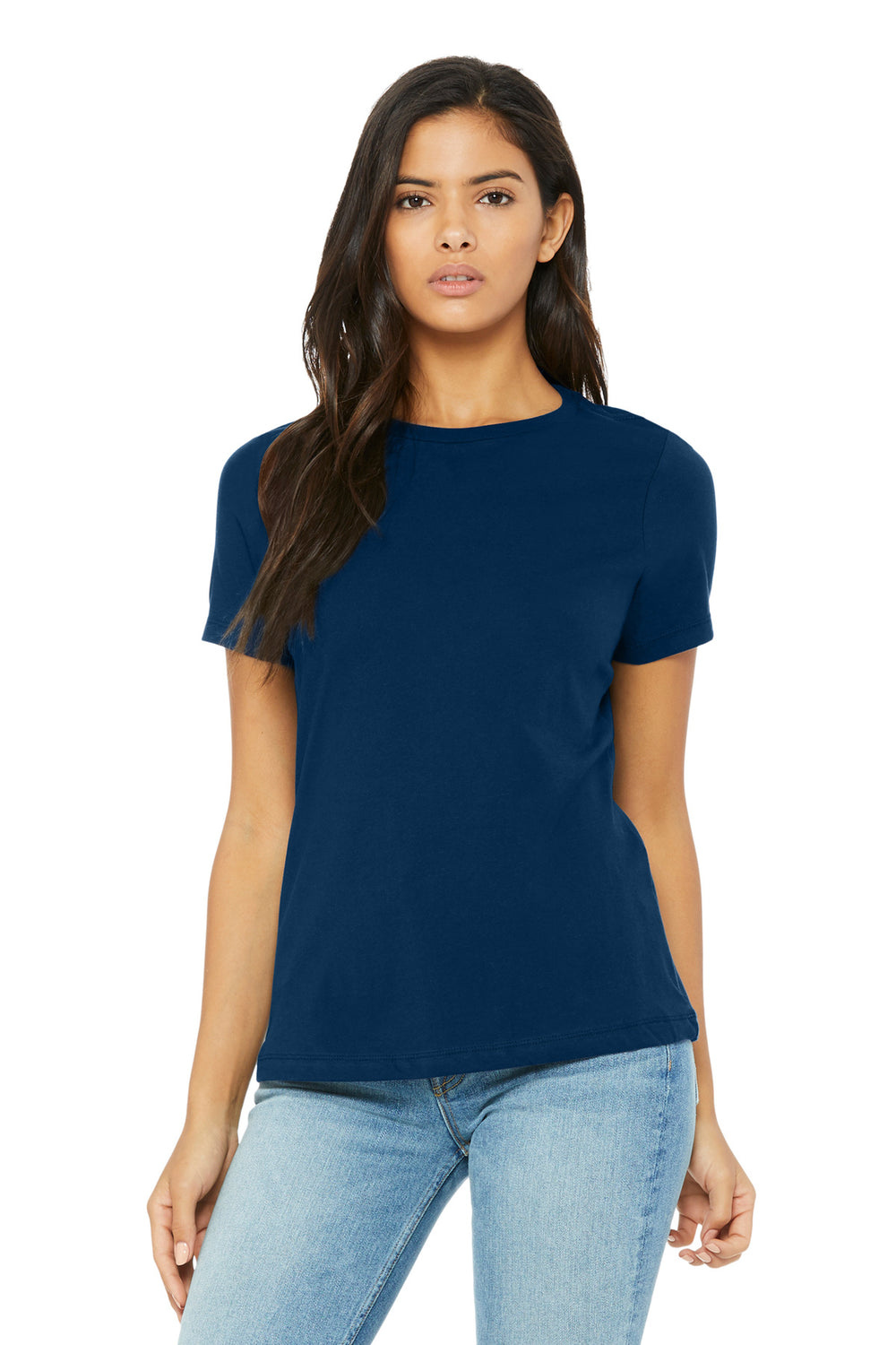 BELLA+CANVAS® Women’s Relaxed Triblend Tee - Solid Navy Triblend - 2XL
