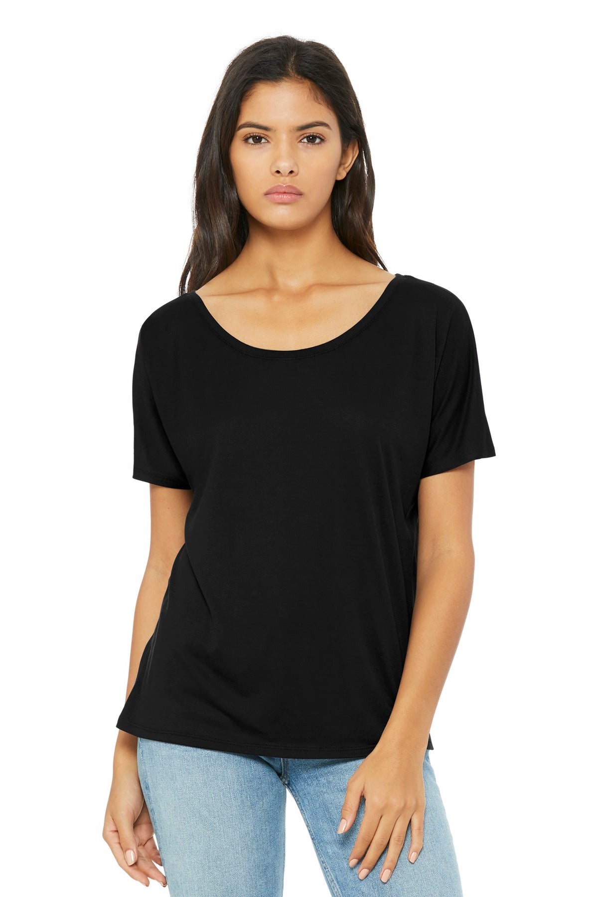 BELLA+CANVAS® Women’s Slouchy Tee - Black - S