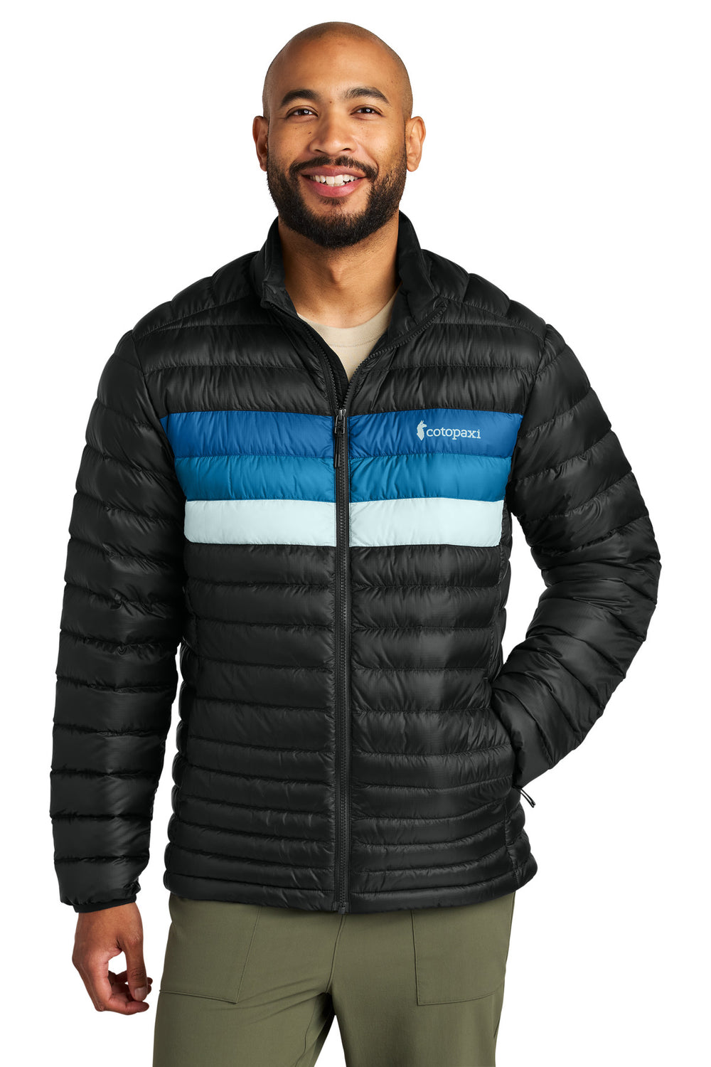 Cotopaxi® Fuego Down Jacket - Black/ Atlantic - S