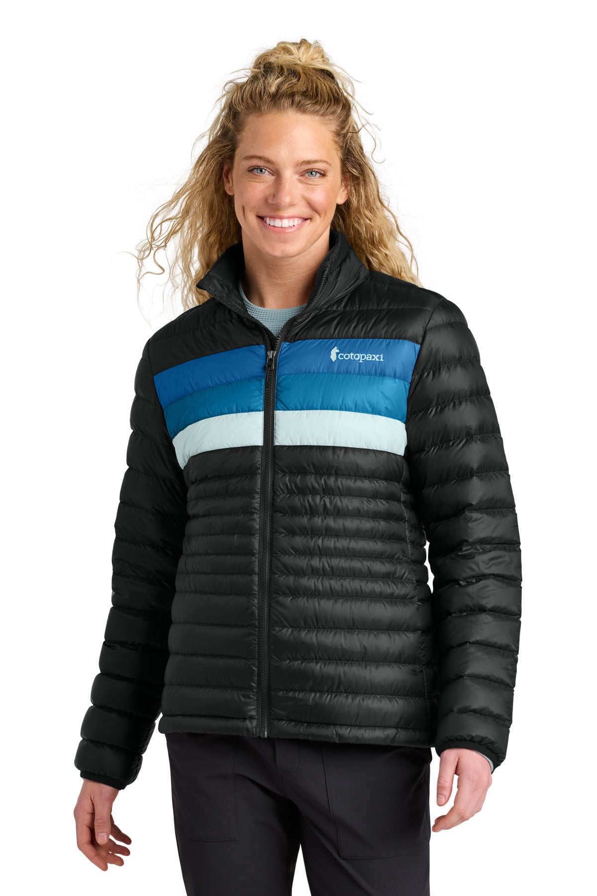 Cotopaxi® Women’s Fuego Down Jacket - Black/ Atlantic - S