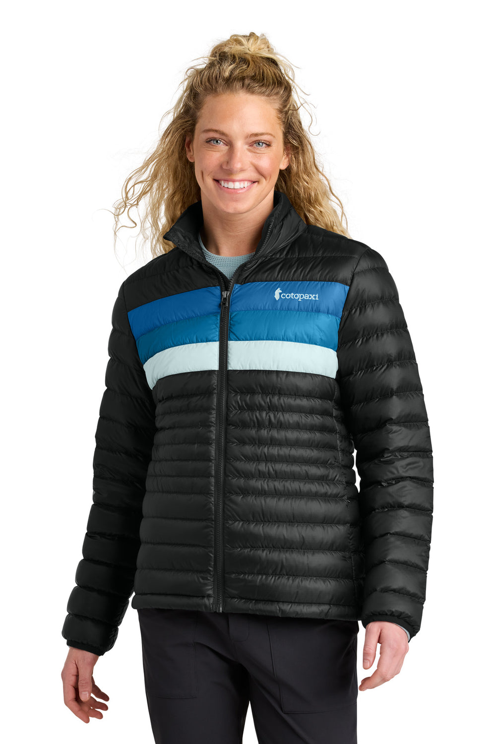 Cotopaxi® Women’s Fuego Down Jacket - Black/ Atlantic - S