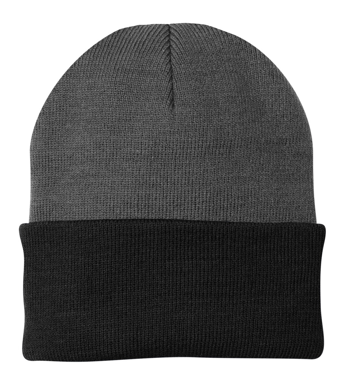 Port & Coâ„¢ Knit Cap.  CP90 - Athletic Oxford/ Black - OSFA