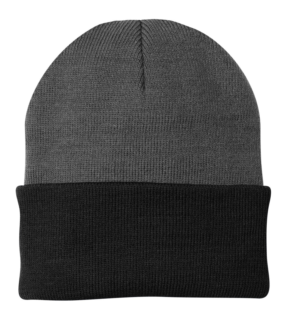 Port & Coâ„¢ Knit Cap.  CP90 - Athletic Oxford/ Black - OSFA
