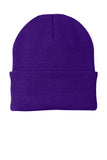 Port & Coâ„¢ Knit Cap.  CP90 - Athletic Purple - OSFA
