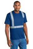 CornerStone® Enhanced Visibility Segmented Tape Tee - Royal - S