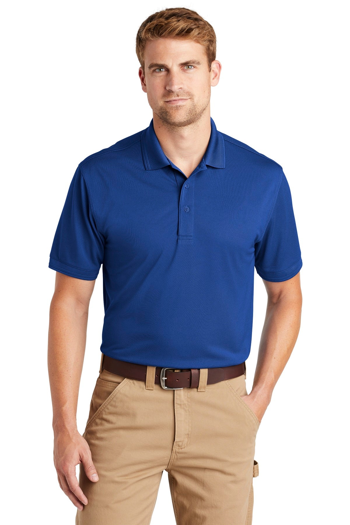CornerStone® Industrial Snag-Proof Pique Polo - Royal - XS