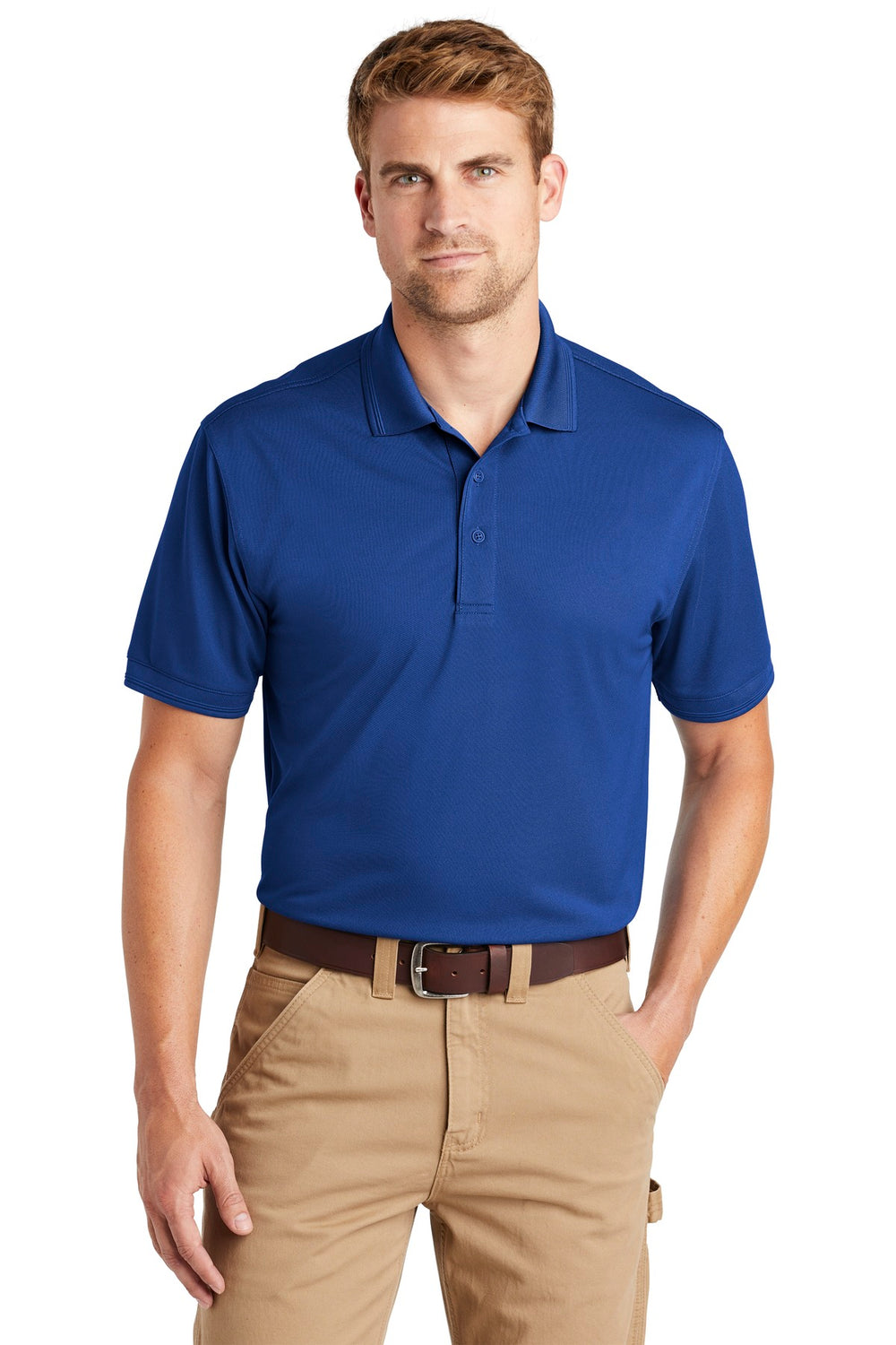 CornerStone® Industrial Snag-Proof Pique Polo - Royal - XS
