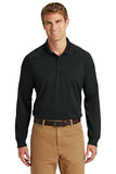 CornerStone® Select Long Sleeve Snag-Proof Tactical Polo - Black - XS