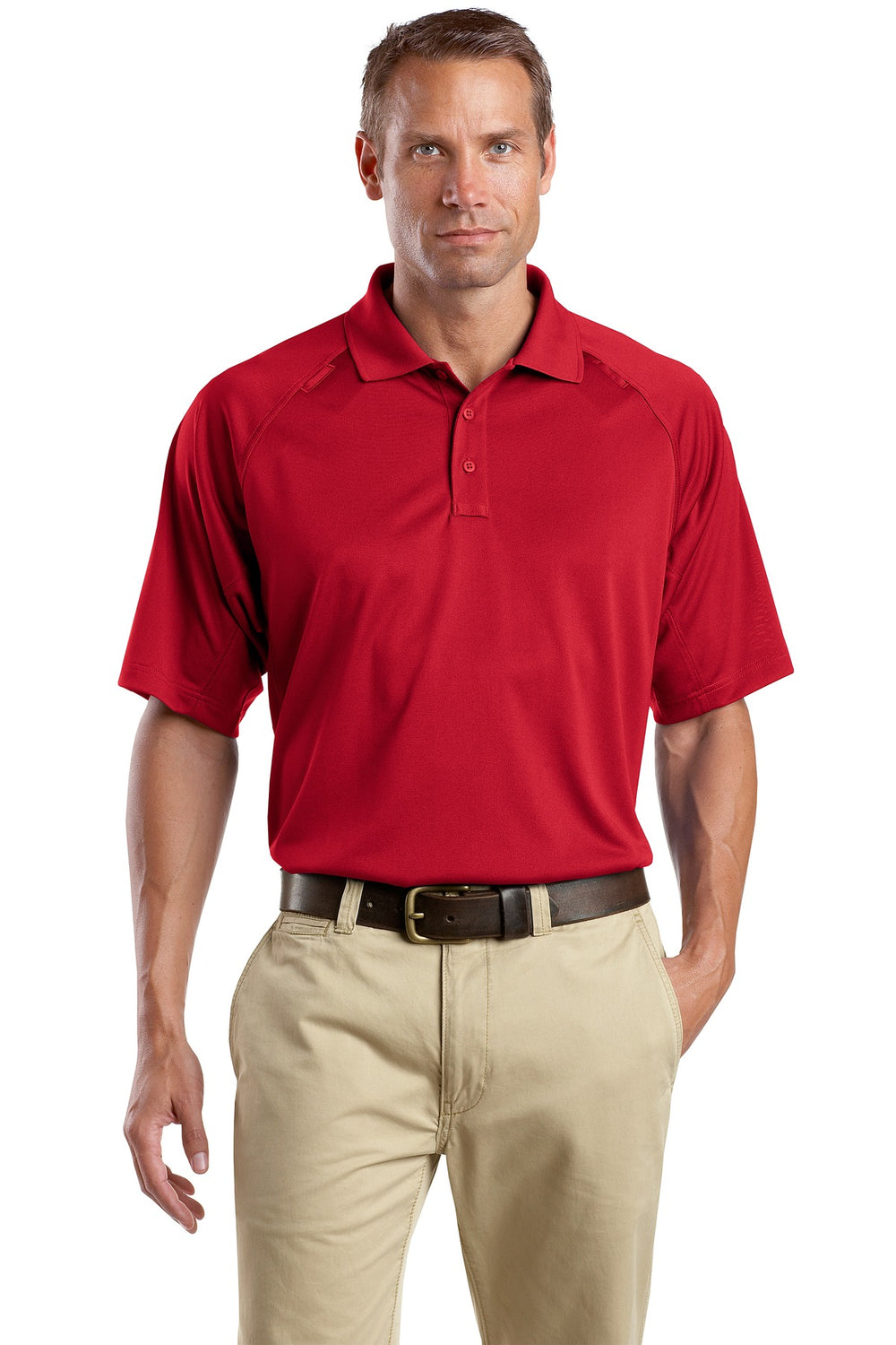 CornerStone® Select Snag-Proof Tactical Polo - Red - XS
