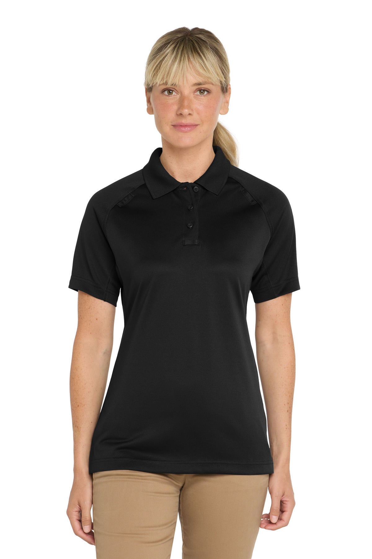 CornerStone® Women's Select Snag-Proof Tactical Polo - Black - XS