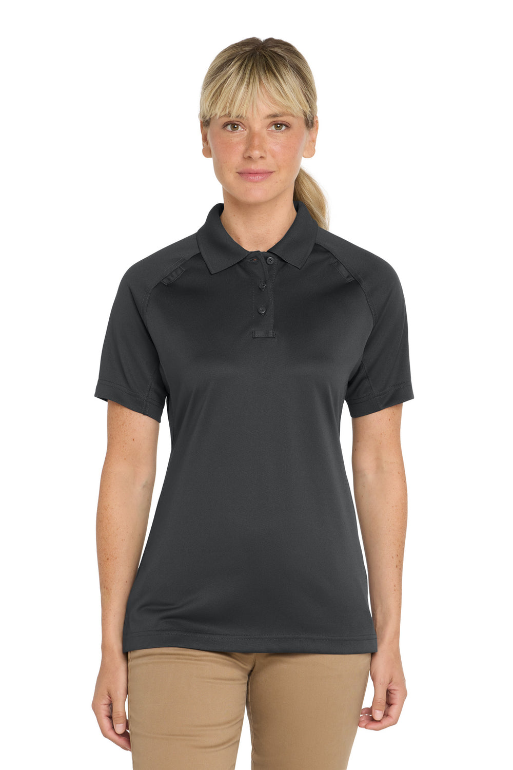CornerStone® Women's Select Snag-Proof Tactical Polo - Charcoal - XS