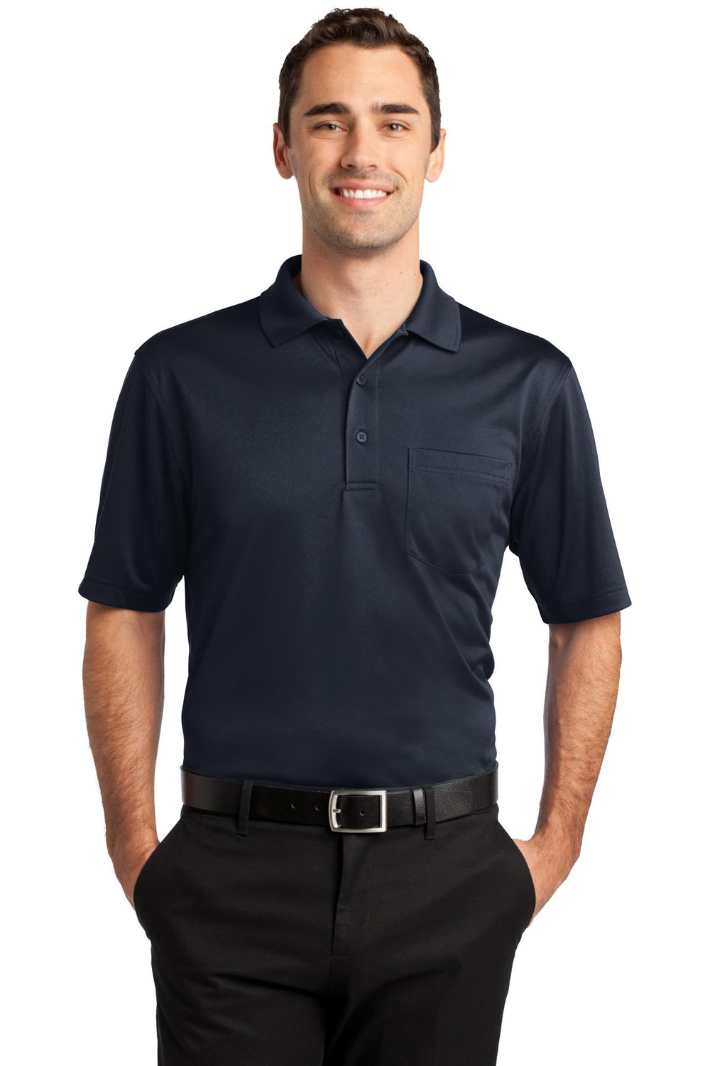 CornerStone® Select Snag-Proof Pocket Polo - Dark Navy - XS
