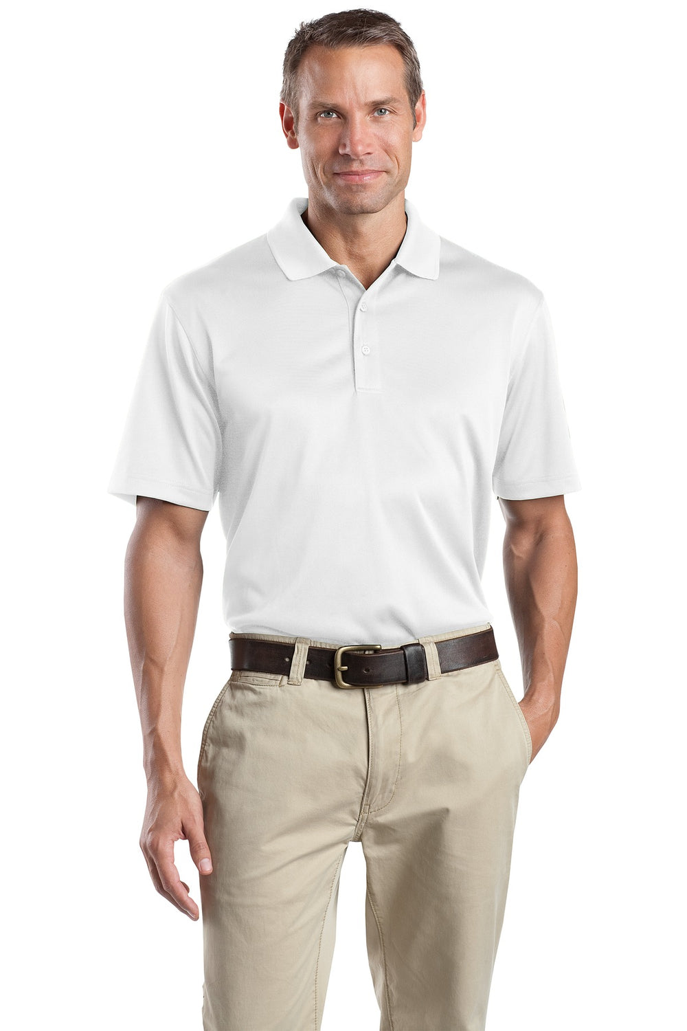 CornerStone® Select Snag-Proof Polo - White - XS