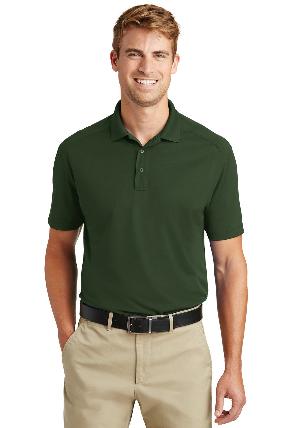 CornerStone® Select Lightweight Snag-Proof Polo - Dark Green - XS