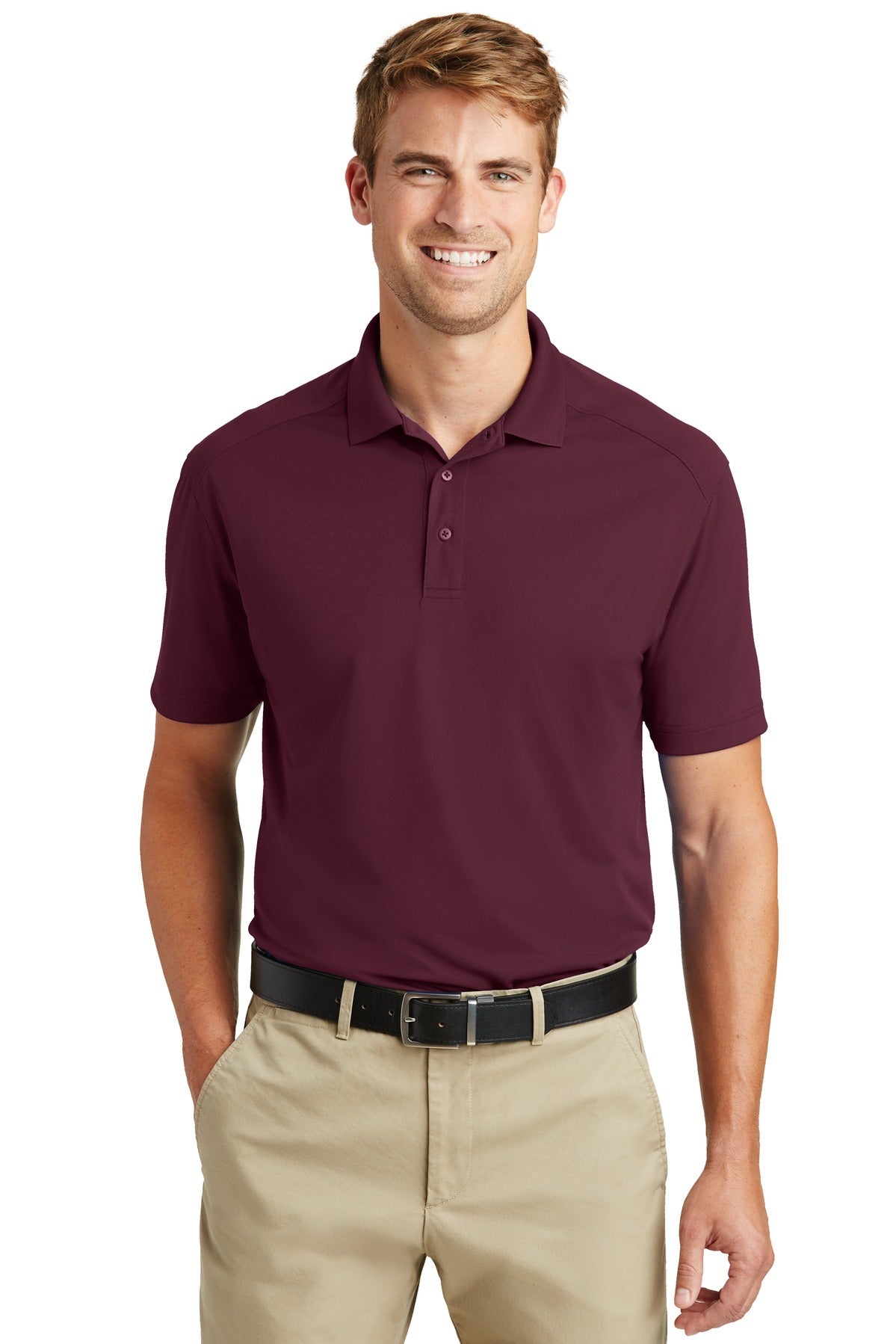 CornerStone® Select Lightweight Snag-Proof Polo - Maroon - XS