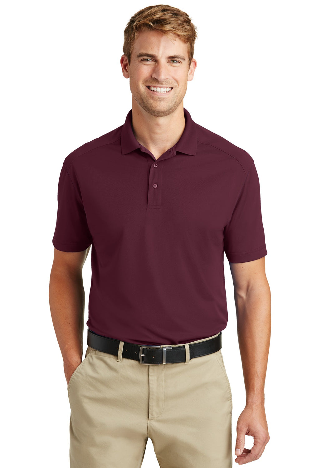 CornerStone® Select Lightweight Snag-Proof Polo - Maroon - XS