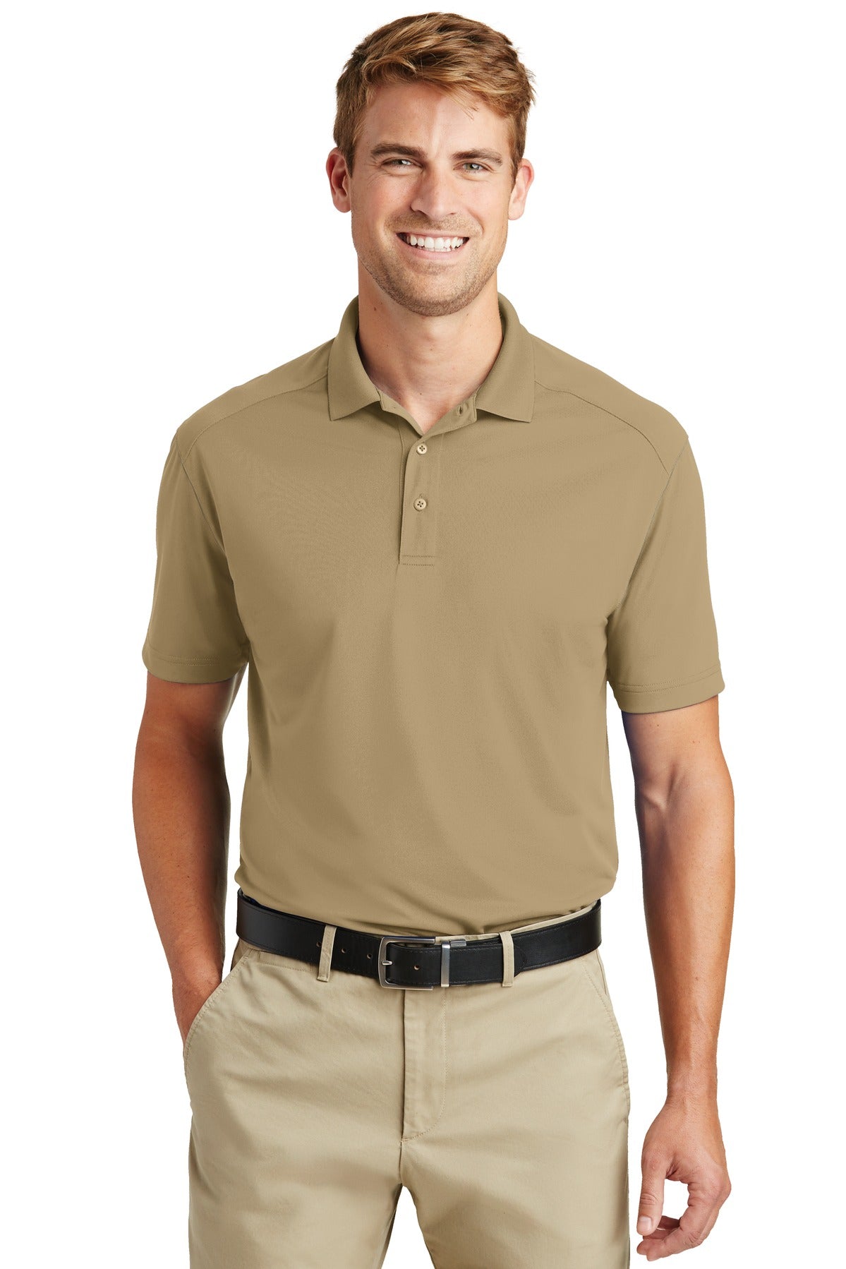 CornerStone® Select Lightweight Snag-Proof Polo - Tan - XS