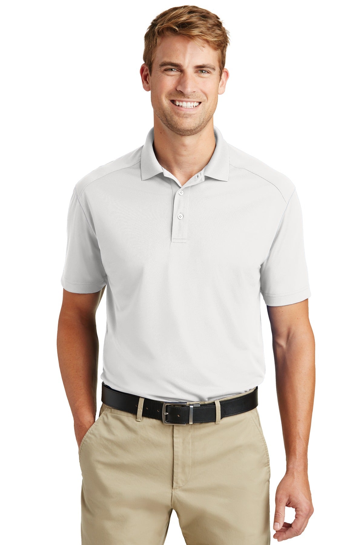 CornerStone® Select Lightweight Snag-Proof Polo - White - XS