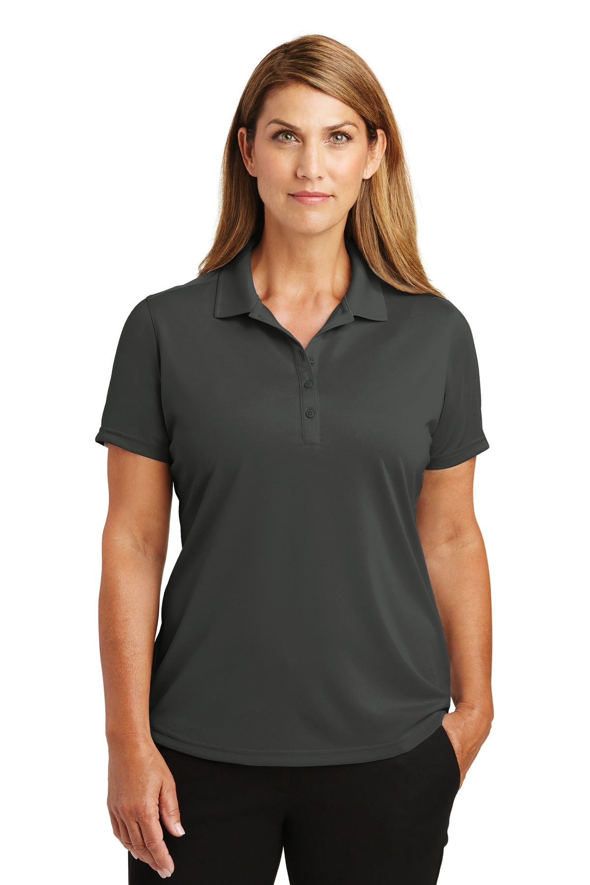 CornerStone® Women's Select Lightweight Snag-Proof Polo - Charcoal - XS