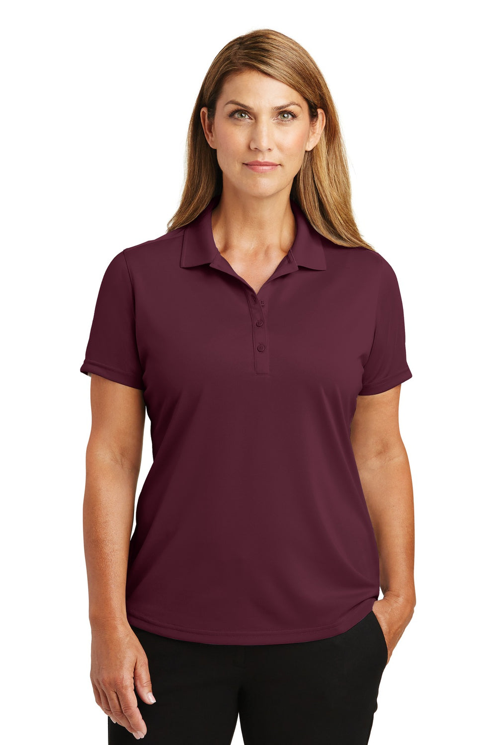 CornerStone® Women's Select Lightweight Snag-Proof Polo - Maroon - XS