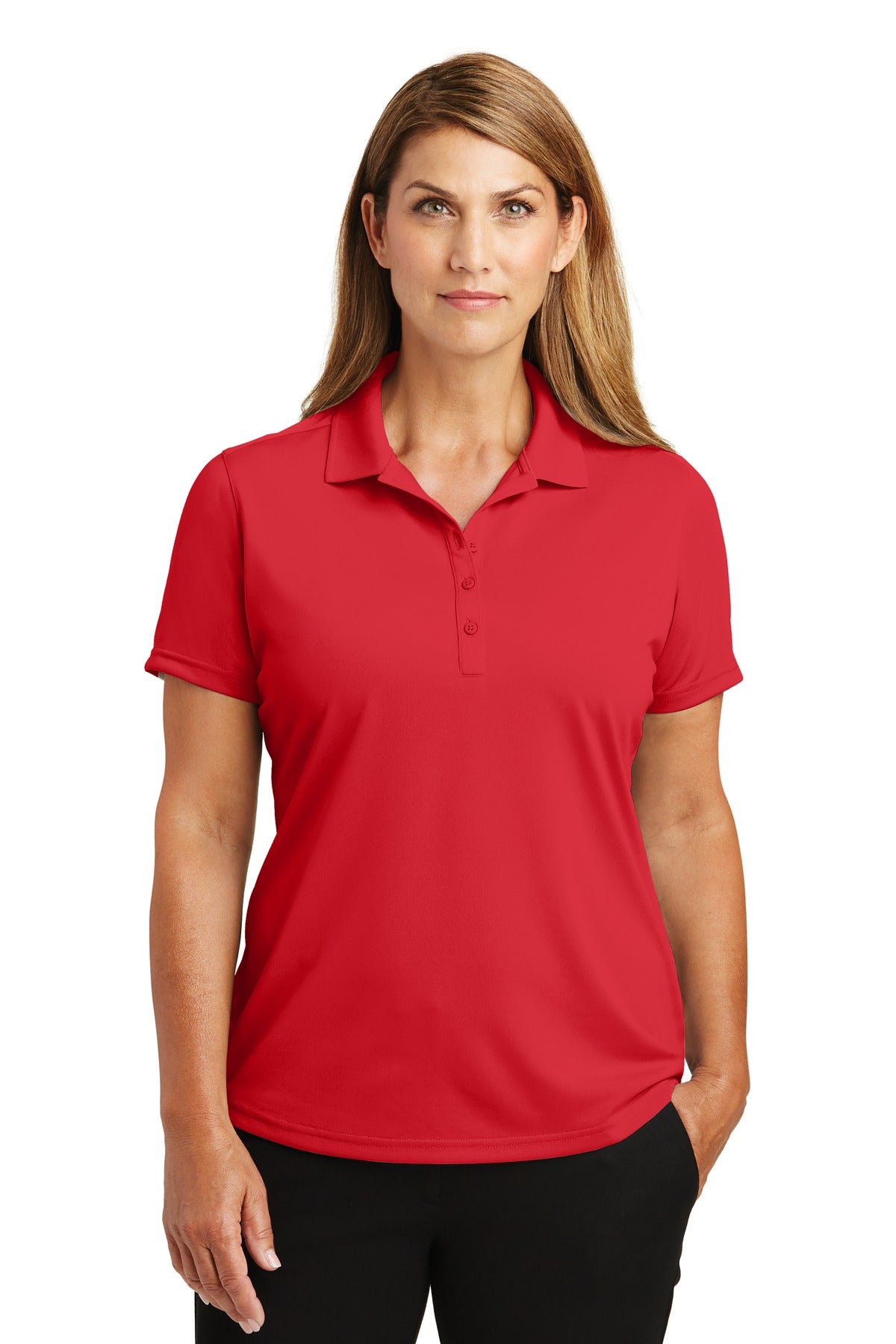 CornerStone® Women's Select Lightweight Snag-Proof Polo - Red - XS
