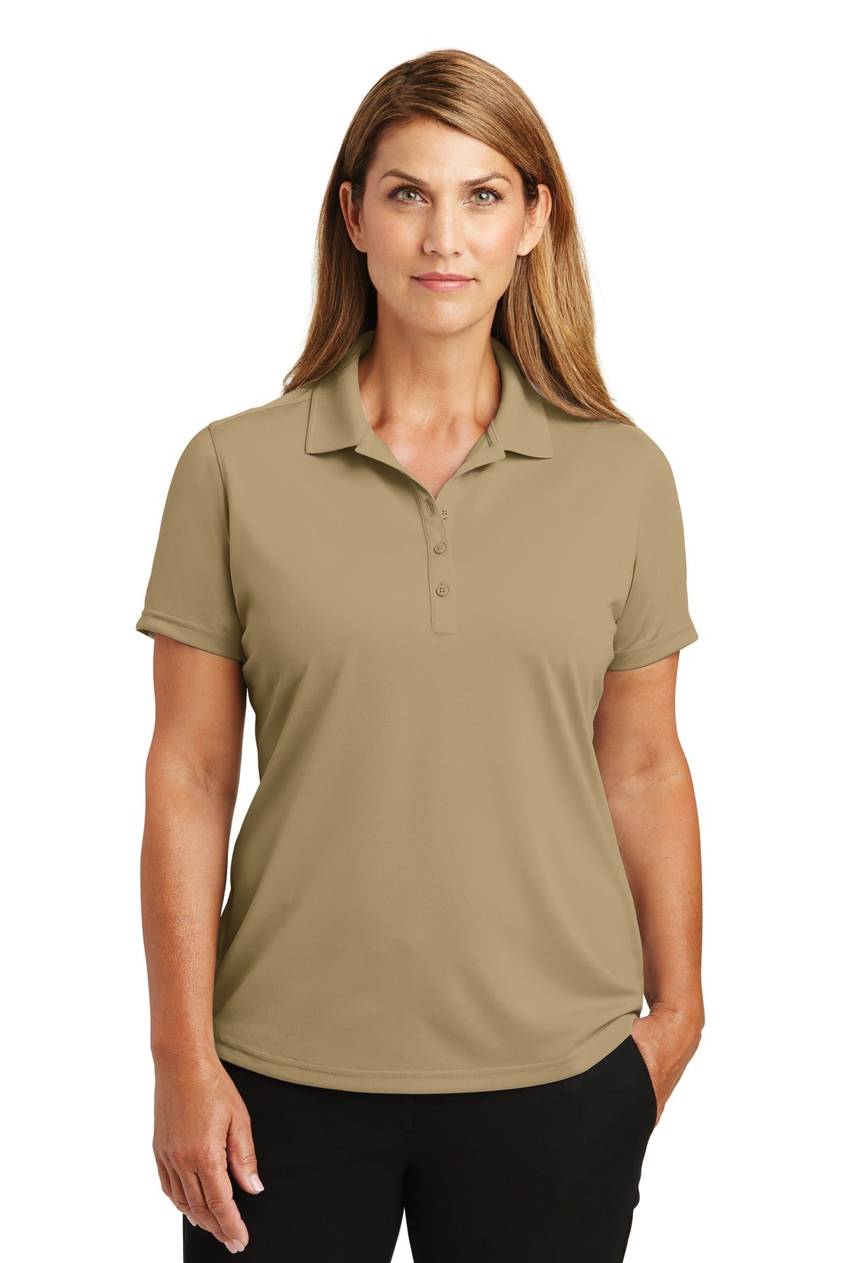 CornerStone® Women's Select Lightweight Snag-Proof Polo - Tan - XS
