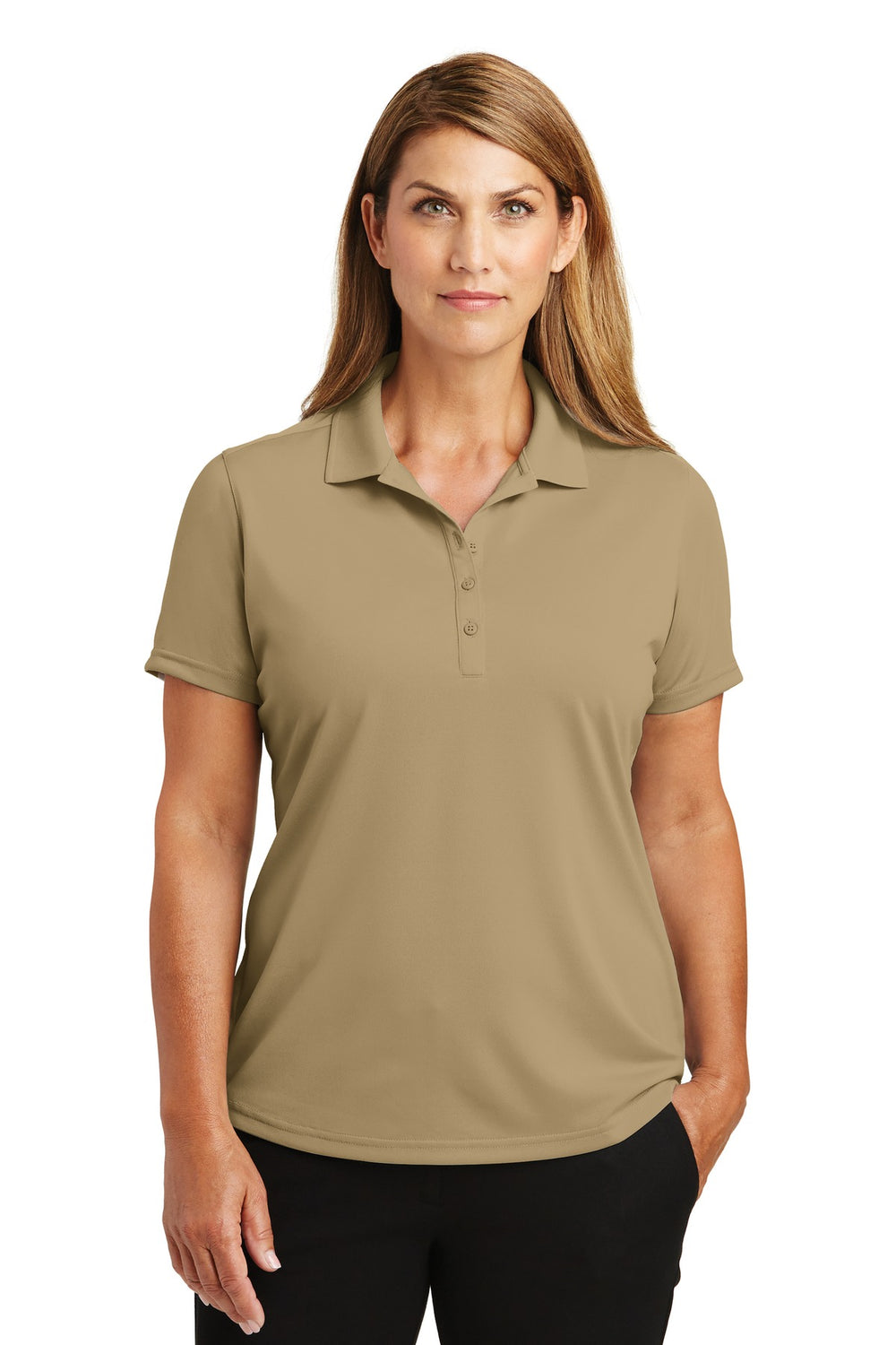 CornerStone® Women's Select Lightweight Snag-Proof Polo - Tan - XS