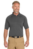 CornerStone® Select Lightweight Snag-Proof Tactical Polo - Charcoal - XS