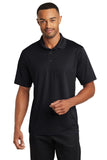 CornerStone® Micropique Gripper Polo - Black - XS
