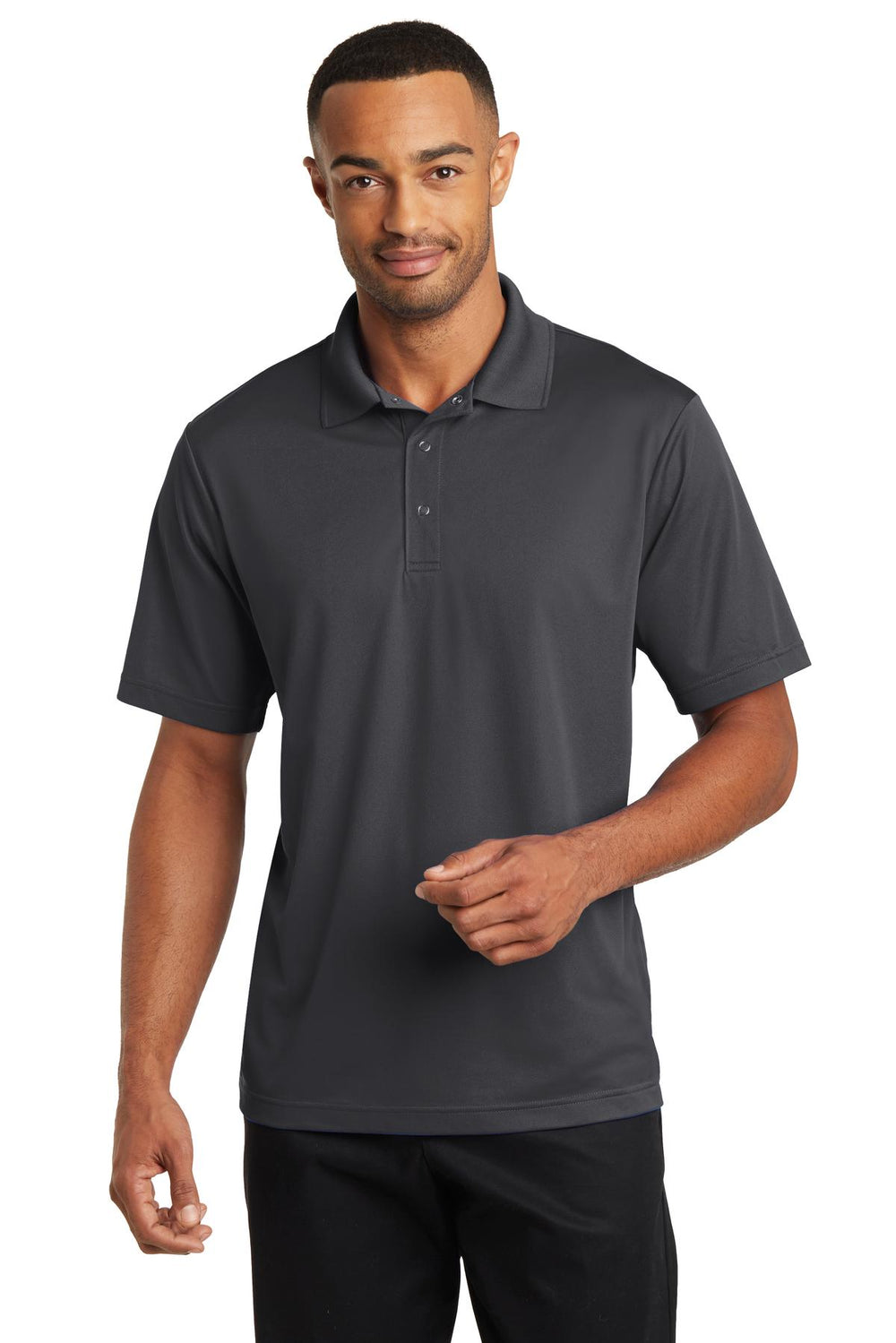 CornerStone® Micropique Gripper Polo - Iron Grey - XS