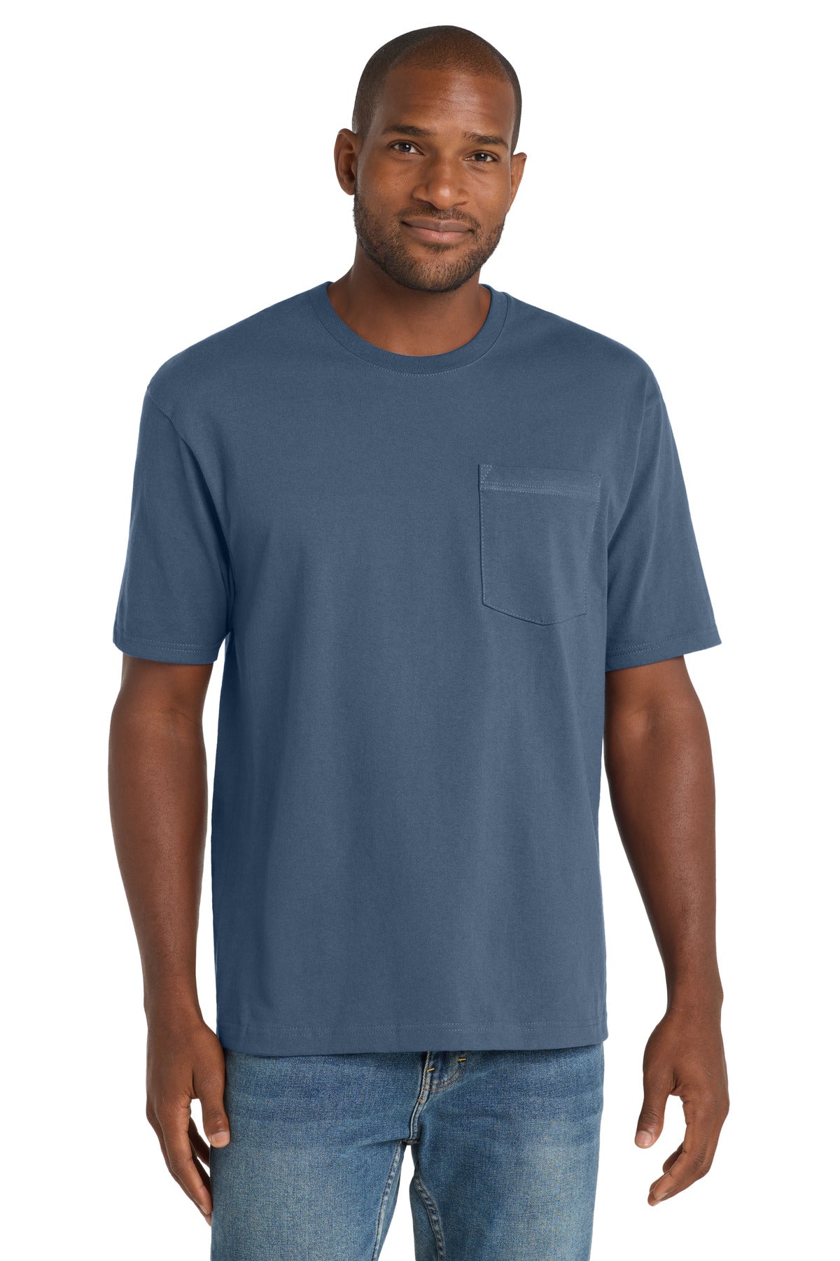 CornerStone ® Workwear Pocket Tee - Regatta Blue - S