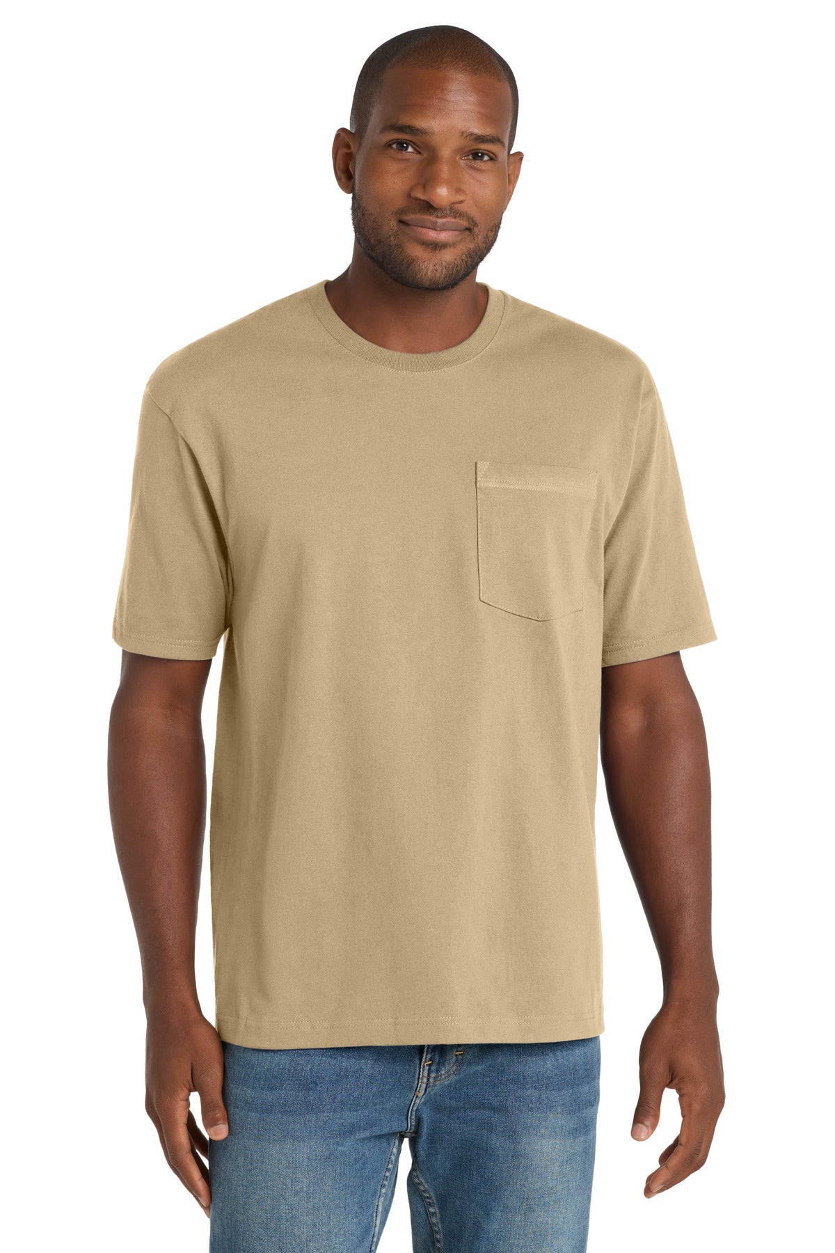 CornerStone ® Workwear Pocket Tee - Tan - S