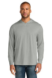CornerStone® Workwear Pro Long Sleeve Hooded Tee - Light Grey - XS